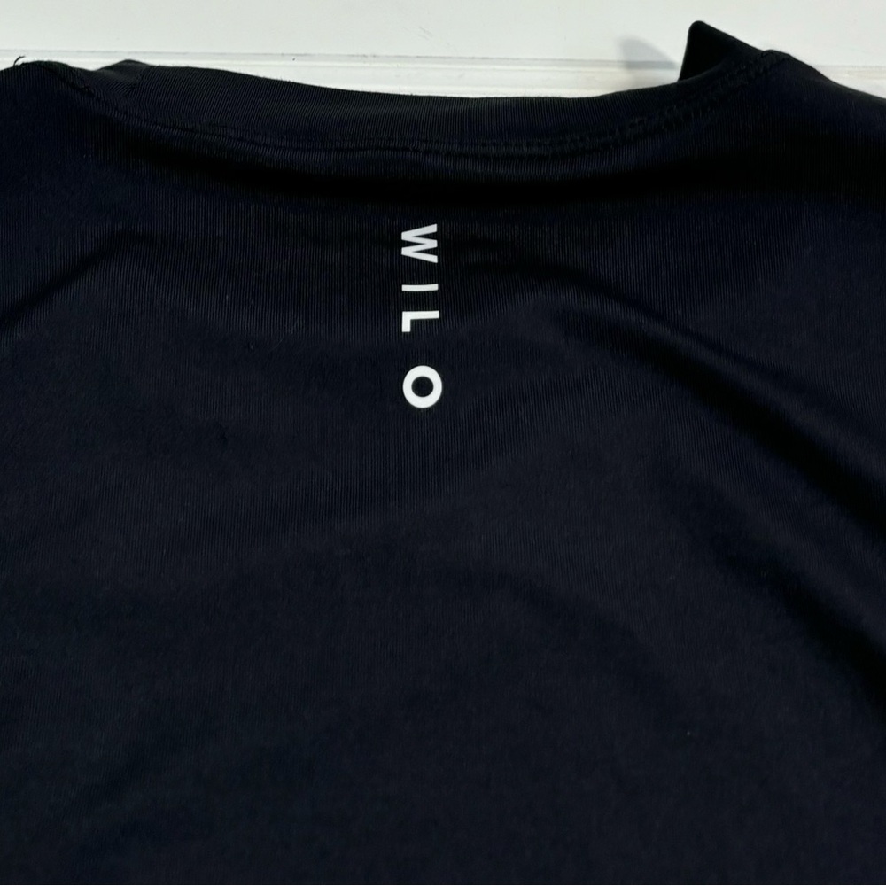Wilo The Label Black Movement Twist Layer Top Round Neck Pullover Size Medium - Picture 16 of 16